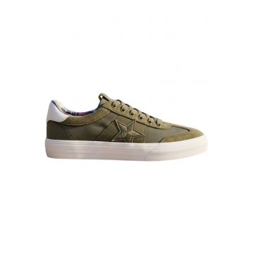 Pantofi sport cu profil jos si insertii din piele intoarsa Stella -