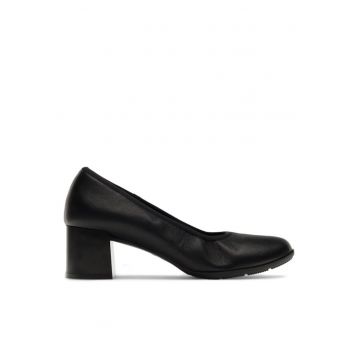 Pantofi sport dama  din piele naturala - negri - Negru