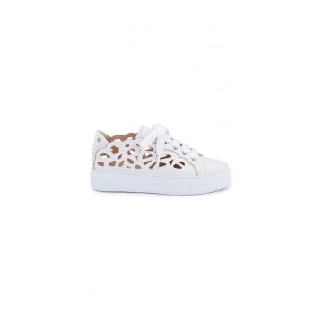 Pantofi sport dama -  Mandi - Piele naturala - Alb
