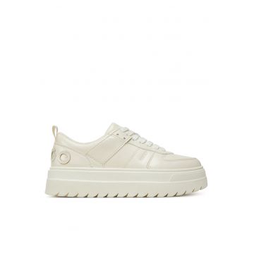 Pantofi sport dama  model Open White 118 - piele ecologica - alb -