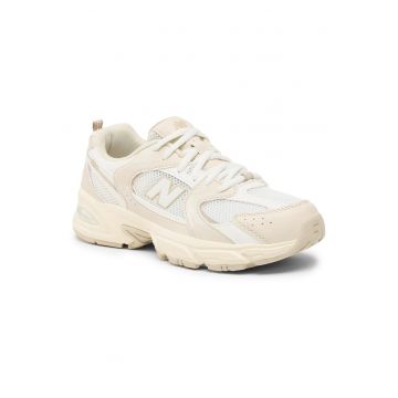 Pantofi sport dama -  NB 530 - confortabil - stilat - bej - imitatie de piele si plasa - Bej