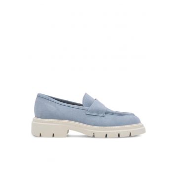 Pantofi sport dama -  Piele naturala - Albastru celest - Albastru