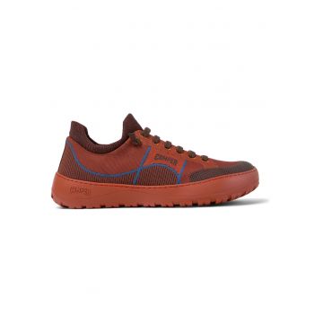 Pantofi sport din material textil Peu Serra - Visiniu/Portocaliu
