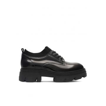 Pantofi sport  pentru dama - Negru - din Piele naturala - Negru