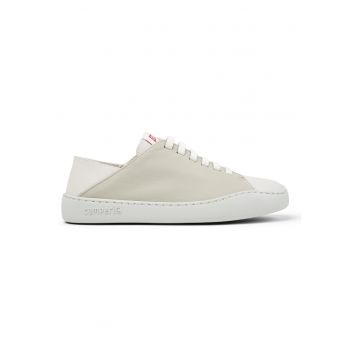 Pantofi sport Peu Touring Twins din piele cu design in doua nuante - Alb