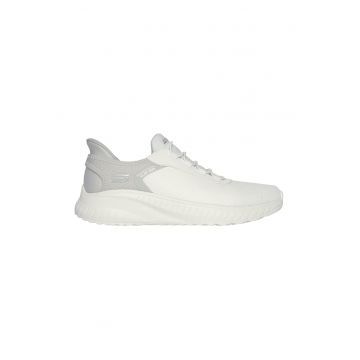 Pantofi sport slip-in din plasa si material sintetic Bobs - Alb murdar