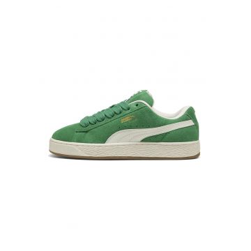 Pantofi sport Suede XL din piele intoarsa cu sireturi de rezerva - Verde