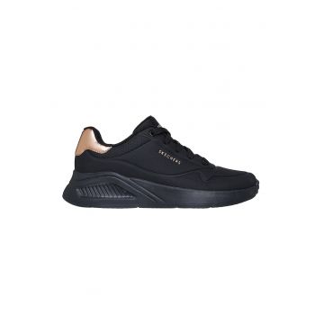 Pantofi sport Uno Lite - Shimmer Along cu garnituri cu aspect metalizat - Negru
