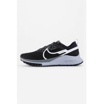 Pantofi din material textil pentru alergare pe teren accidentat React Pegasus 4 - Negru stins