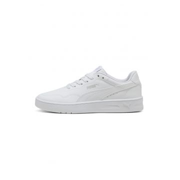 Pantofi sport Court Lally de piele ecologica - Alb optic