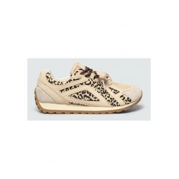 Pantofi sport cu detalii cu model piele de sarpe -