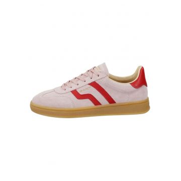 Pantofi sport Cuzima de piele intoarsa cu garnituri de piele - Roz