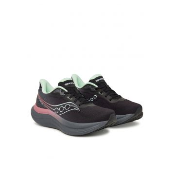 Pantofi sport dama -  pentru alergare - material textil - negru