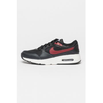 Pantofi sport de piele cu garnituri de plasa Air Max Sc - Alb/Visiniu/Negru