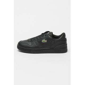 Pantofi sport de piele cu logo - Negru