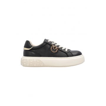 Pantofi sport de piele si piele ecologica Yoko - Negru