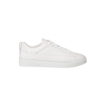 Pantofi sport low-cut de piele - Alb