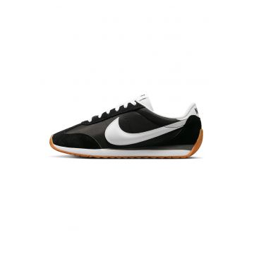 Pantofi sport Pacific cu garnituri din piele intoarsa - Alb/Negru