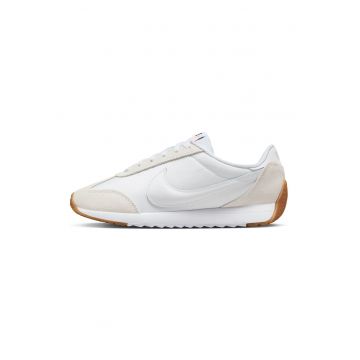 Pantofi sport Pacific cu logo si garnituri de piele intoarsa - Alb/Crem