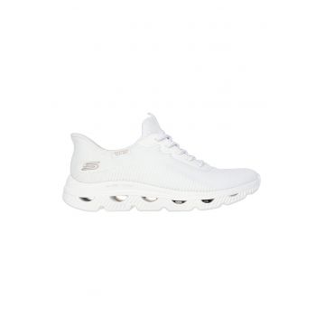 Pantofi sport slip-ins Bobs Arc Waves - Alb optic/Argintiu