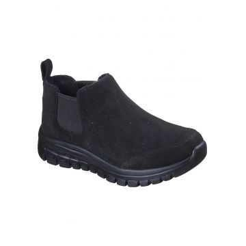 Pantofi sport slip-on din piele intoarsa cu insertii elastice Graceful