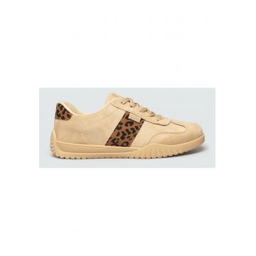 Pantofis sport cu detaliu animal print -