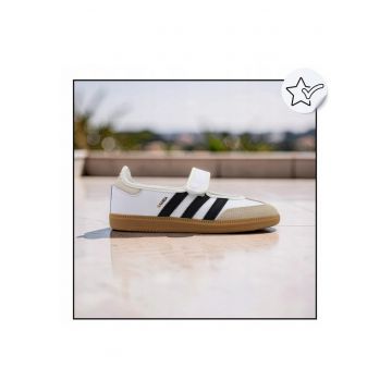 Balerini Sport Dama -  Samba Jane JR1402 - Piele Naturala - Inchidere Cu Scai - Stil Streetwear Modern - Talpa Guma - Marimea
