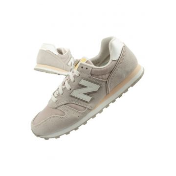 Pantofi sport  373 pentru femei - piele la moda - bej - alb - Bej
