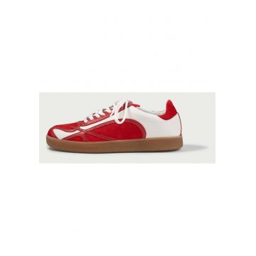 Pantofi sport - Alma 001 - din piele naturala - Rosu/Alb