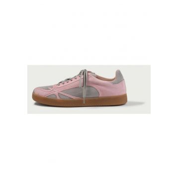 Pantofi sport - Alma 002 - din piele intoarsa naturala - Gri/Roz