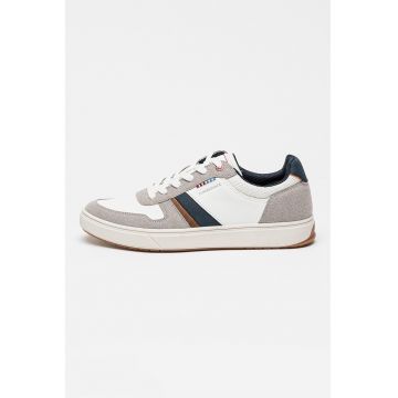 Pantofi sport cu logo - Gri/Alb murdar