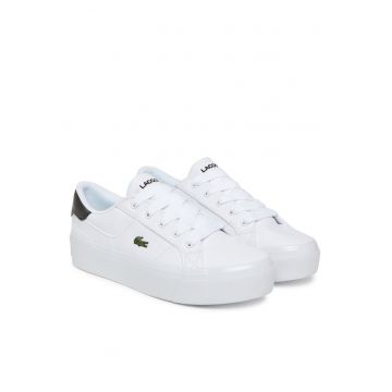 Pantofi sport dama -  adidasi Alb/Negru - tesatura -