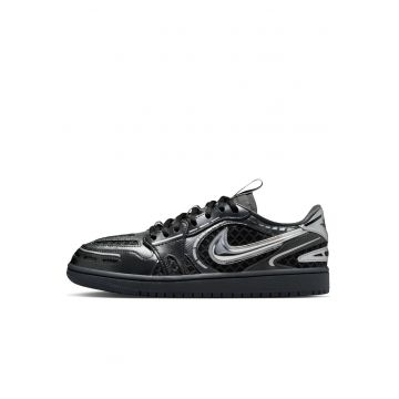 Pantofi sport dama - Air  1 Low Method of Make v3 - negru cu argintiu metalizat - HQ2186-001 - 39EU