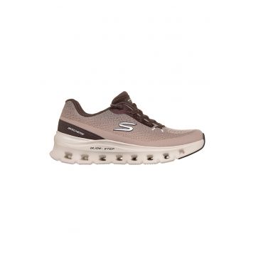 Pantofi sport Glide Strep Pro din material textil - Maro deschis/Violet pruna
