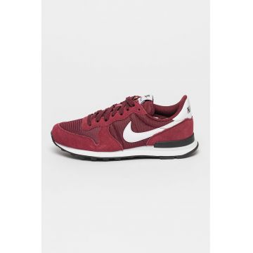 Pantofi sport low-cut cu garnituri de piele intoarsa Iternationalist - Alb/Visiniu