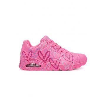 Pantofi sport roz pentru femei  Uno - Spread The Love - Roz