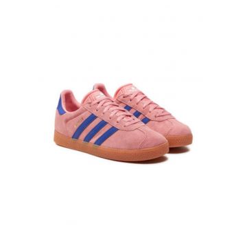 Tenisi din piele intoarsa si model colorblock Gazelle