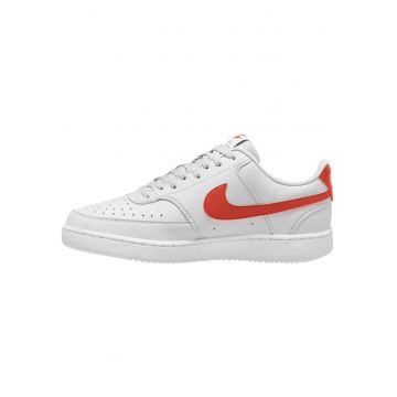 Tenisi sport  Court Vision - alb-portocaliu - material sintetic - profil redus - talpa din cauciuc