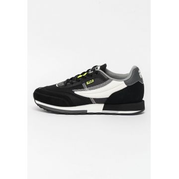 Pantofi sport cu detalii de piele intoarsa Retrounique 22