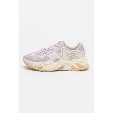 Pantofi sport din material textil cu aspect brodat