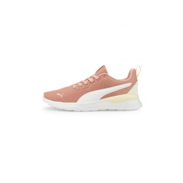 Pantofi sport de piele ecologica si material textil Anzarun Lite