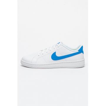 Pantofi sport de piele ecologica cu logo Court Royale 2