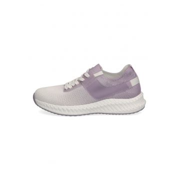 Pantofi sport pull-on din tricot cu detalii peliculizate - Lila