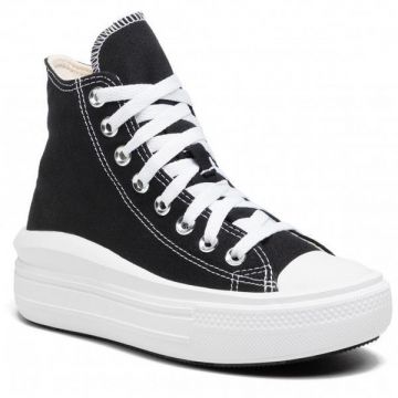 Tenisi femei Converse Chuck Taylor All Star Move Hi 568497C, 36.5, Negru