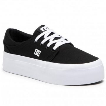 Tenisi femei DC Shoes Trase Platform ADJS300269-BKW, 36, Negru