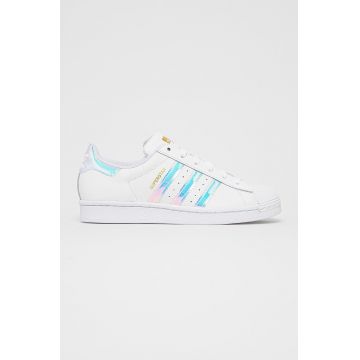 Adidas Originals Pantofi FX7565 culoarea alb, cu toc plat