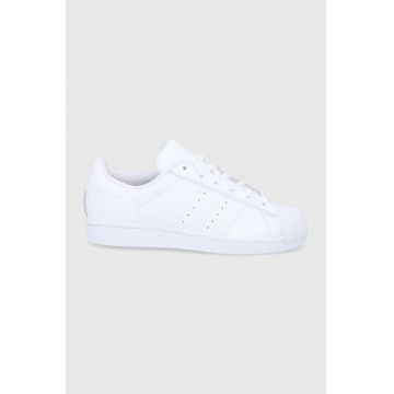 Adidas Originals Pantofi FV3285 culoarea alb, cu toc plat