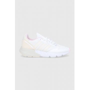 Adidas Originals Pantofi ZX 1K Boost W GZ9172 culoarea alb, cu toc plat