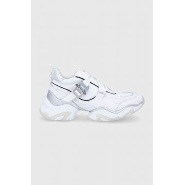 Karl Lagerfeld Pantofi culoarea alb, cu platformă
