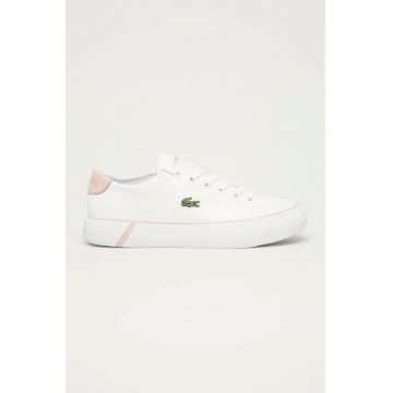 Lacoste Ghete de piele culoarea alb